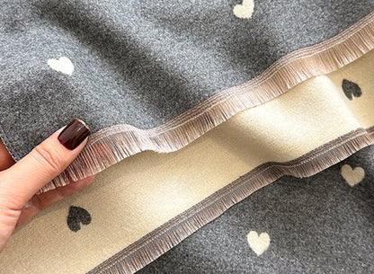 Women's scarf - Long scarf - Double-sided warm blanket - Suitable for spring, autumn and winter - 185*65cm - Pink