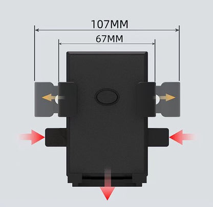 Phone Stand - Bike Phone Holder - Anti-slip Design - Lock in One Second - 360° Rotation - Suitable for Bicycle and Motorcycle Handlebars from 15mm to 28mm, Compatible with Smartphones from 4.7 to 7.1 Inches - Black