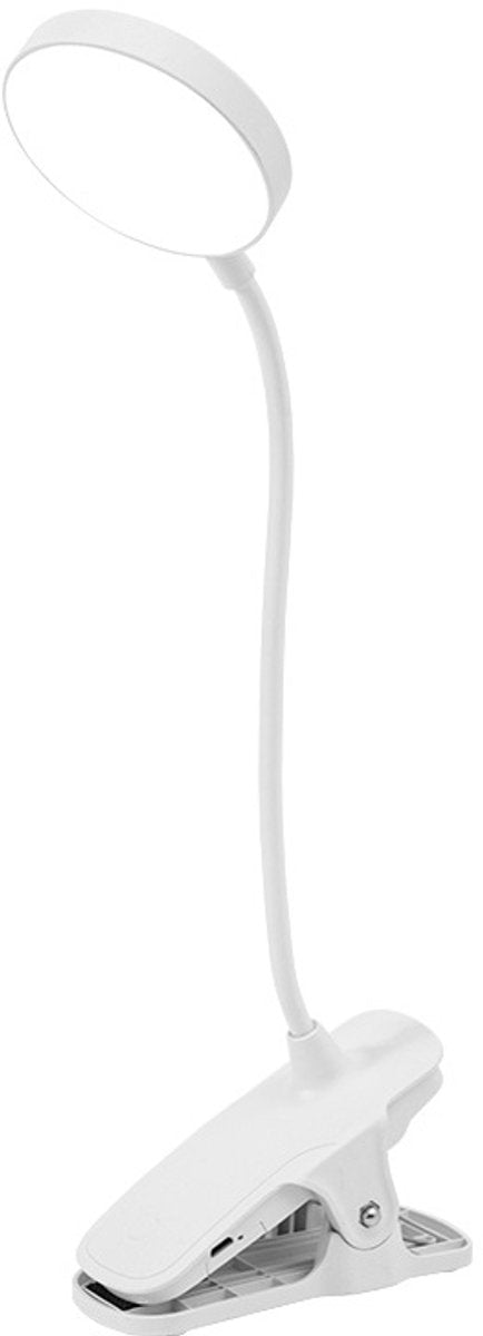 Reading lamp - Table lamp - Bedside table with clamp lamp - 3 brightness levels - USB rechargeable - Bedside table lamp