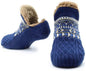 Floor socks - Warm autumn/winter socks - Warm home socks - Postpartum socks - Snow socks - Blanket socks - Slipper socks - Unisex - Non-slip socks - Blue - Sizes 43-45