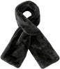 Scarf with Concealed Zipper Pocket - Secure Storage Pocket for Keys & Cards - Downy Soft & Warm - Black