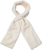 Scarf with Concealed Zipper Pocket - Secure Storage Pocket for Keys & Cards - Downy Soft & Warm - White