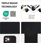 Hollow Star Blackout Kids Curtain, Single Laser-Cut Nursery Window Panel for Bedroom and Playroom, Black, 132 x 160 cm