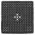Shower Stall Mat Non-Slip, Soft Square Bath Mat for Shower with Suction Cups and Drain Holes, Stall Floor Mats for Bathroom, Machine Washable