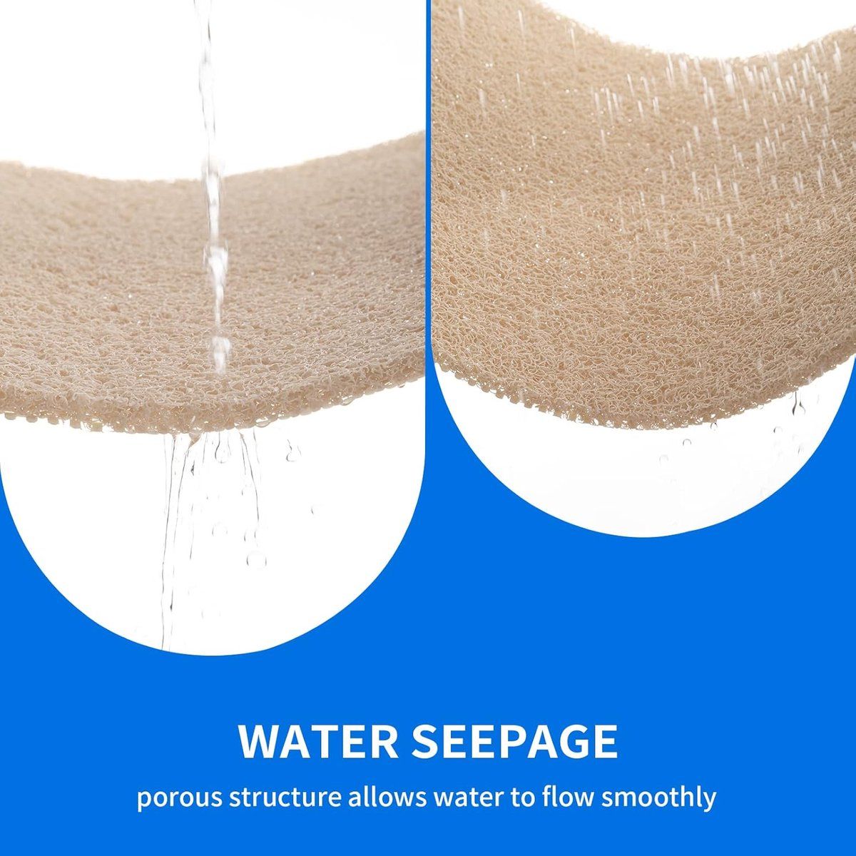 Anti-slip shower mat, Anti-slip mats, Fast-drying bath mats, Foot cleaner mat, For bath floor bathroom home kitchen hotel, 40 x 60 cm, Beige