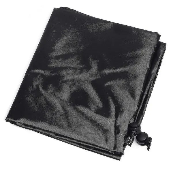 1 Piece Round Grill Cover, Waterproof Dustproof Outdoor Fire Pit and BBQ Protector for Patio and Garden Use, Black, 112 cm