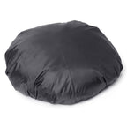 1 Piece Waterproof Round Barbecue grill cover, UV-Resistant Outdoor Patio and Backyard Protector with Drawstring, Black, 112 cm