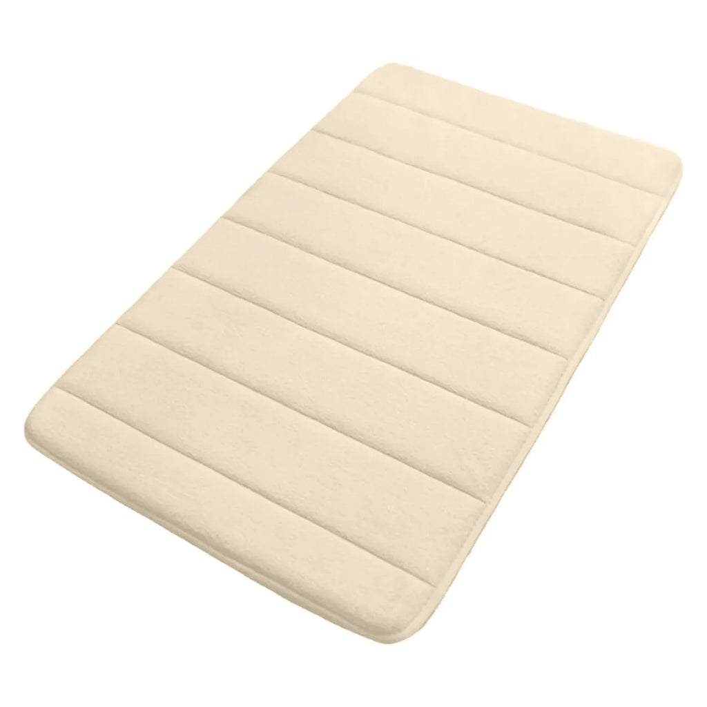 Extra Soft Non-Slip Bathroom Rug, Absorbent Machine-Washable Thick Bath Mat for Tub, Shower and Bathroom Floor, 24 x 16 Inches, White