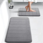 Bath Mat, Non-slip bath mat, Shower mat, Memory Foam Bath Mat, Super soft absorbent bath mat, 40 x 60 cm, Grey
