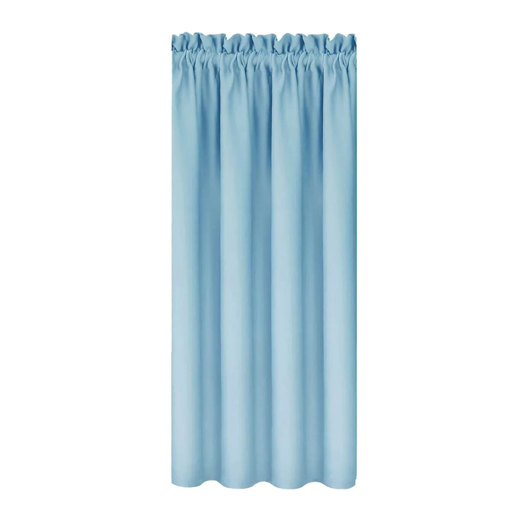 Blackout Curtains for Bedroom and Living Room, Thermal Insulated Noise-Reducing Window Panels, 38 x 45 Inches Each Panel, Light Blue