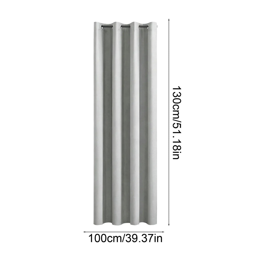 Ring-Top Blackout Curtain Panel, Black-Lined Thermal Insulated Privacy Drapery for Bedroom and Living Room, Energy-Saving Window Curtain