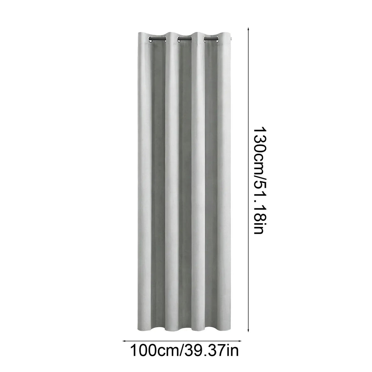 Ring-Top Blackout Curtain Panel, Black-Lined Thermal Insulated Privacy Drapery for Bedroom and Living Room, Energy-Saving Window Curtain