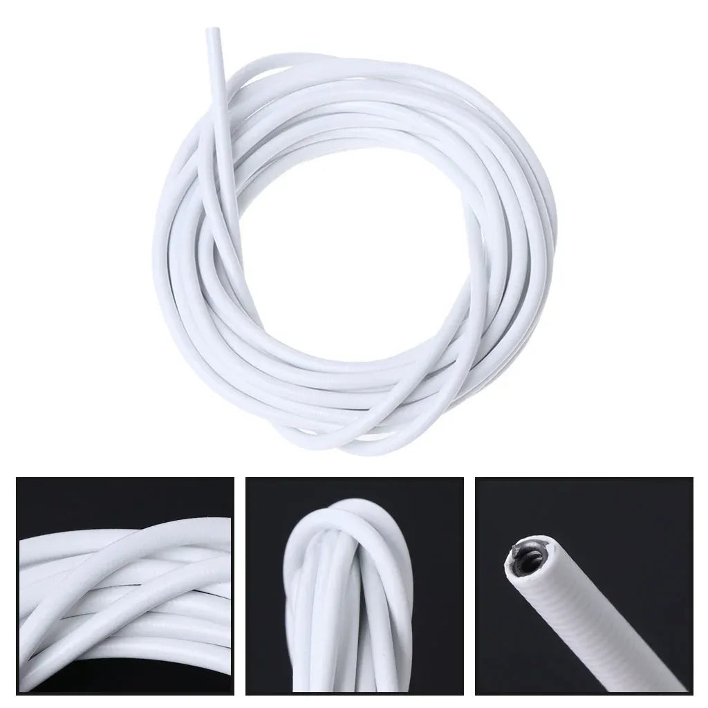 Net Hang 4m Curtain Wire Window Cord Cable String Set With 5 Fish Eyes 5 Hooks, for Bedroom, Living Room and Home Use