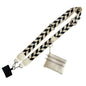 Clip and Go Phone Strap with Zipper Pouch,Crossbody Adjustable Chain Lanyard with PU Leather Wallet for All Phones Beige