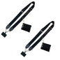 Clip and Go Phone Strap with Zipper Pouch,Crossbody Adjustable Chain Lanyard with PU Leather Wallet for All Phones Black-2pcs