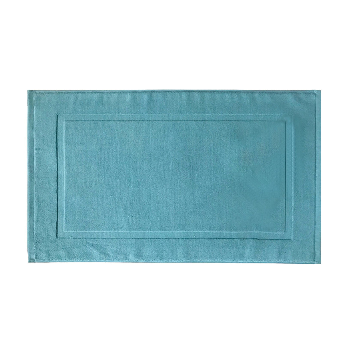 2PCS White Cotton Classic Rug Bath Mats Absorbent Cotton Hotel Spa Shower Bathtub Mats [Not A Bathroom Rug] Machine Washable Shower Bathroom Floor Towel B