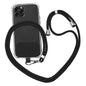 Universal Cell Phone Lanyard,Crossbody Lanyard with Adjustable Nylon Neck Strap for Most Mobile Phone Black