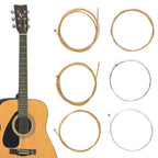 Beuautybox Acoustic Guitar Strings, Phosphor Bronze Extra Light Steel Strings 6-Piece Bronze