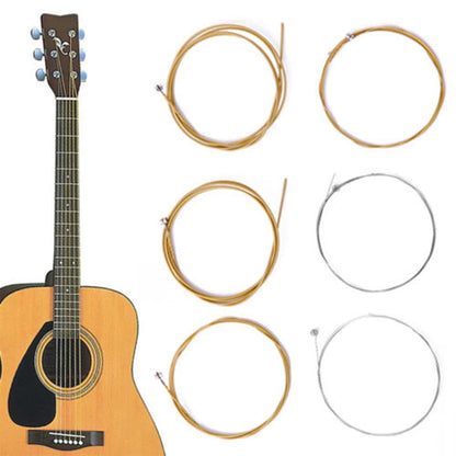Beuautybox Acoustic Guitar Strings, Phosphor Bronze Extra Light Steel Strings 6-Piece Bronze