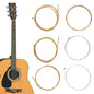 Beuautybox Acoustic Guitar Strings, Phosphor Bronze Extra Light Steel Strings 6-Piece Bronze
