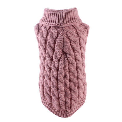 Clearance Under $5 Boovnll Dog Sweater, Winter Turtleneck Knitted Keep Warm Sleeveless Pet Clothes, Dog Clothes for Small Dog Fall Winter Dog Sweaters, (Black, S) L Hot Pink