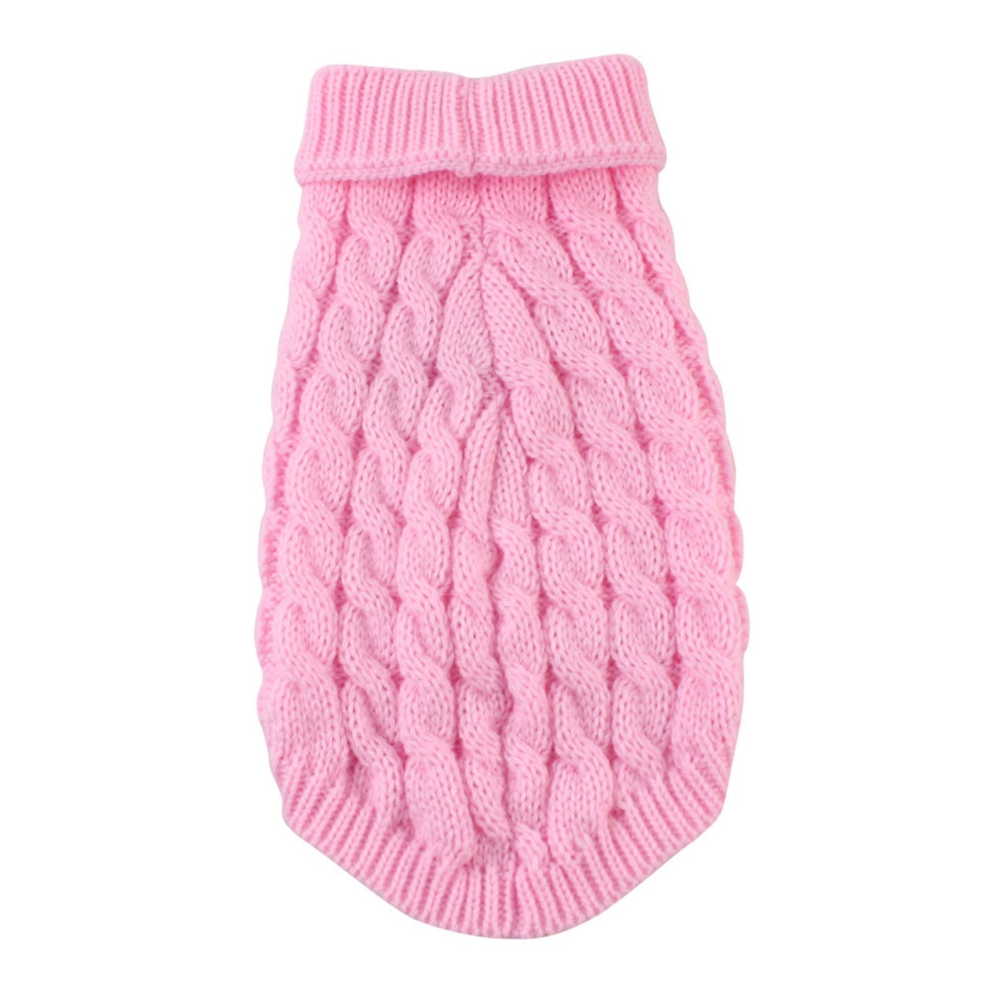 Clearance Under $5 Boovnll Dog Sweater, Winter Turtleneck Knitted Keep Warm Sleeveless Pet Clothes, Dog Clothes for Small Dog Fall Winter Dog Sweaters, (Black, S) L Pink