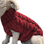 Clearance Under $5 Boovnll Dog Sweater, Winter Turtleneck Knitted Keep Warm Sleeveless Pet Clothes, Dog Clothes for Small Dog Fall Winter Dog Sweaters, (Black, S) S Red