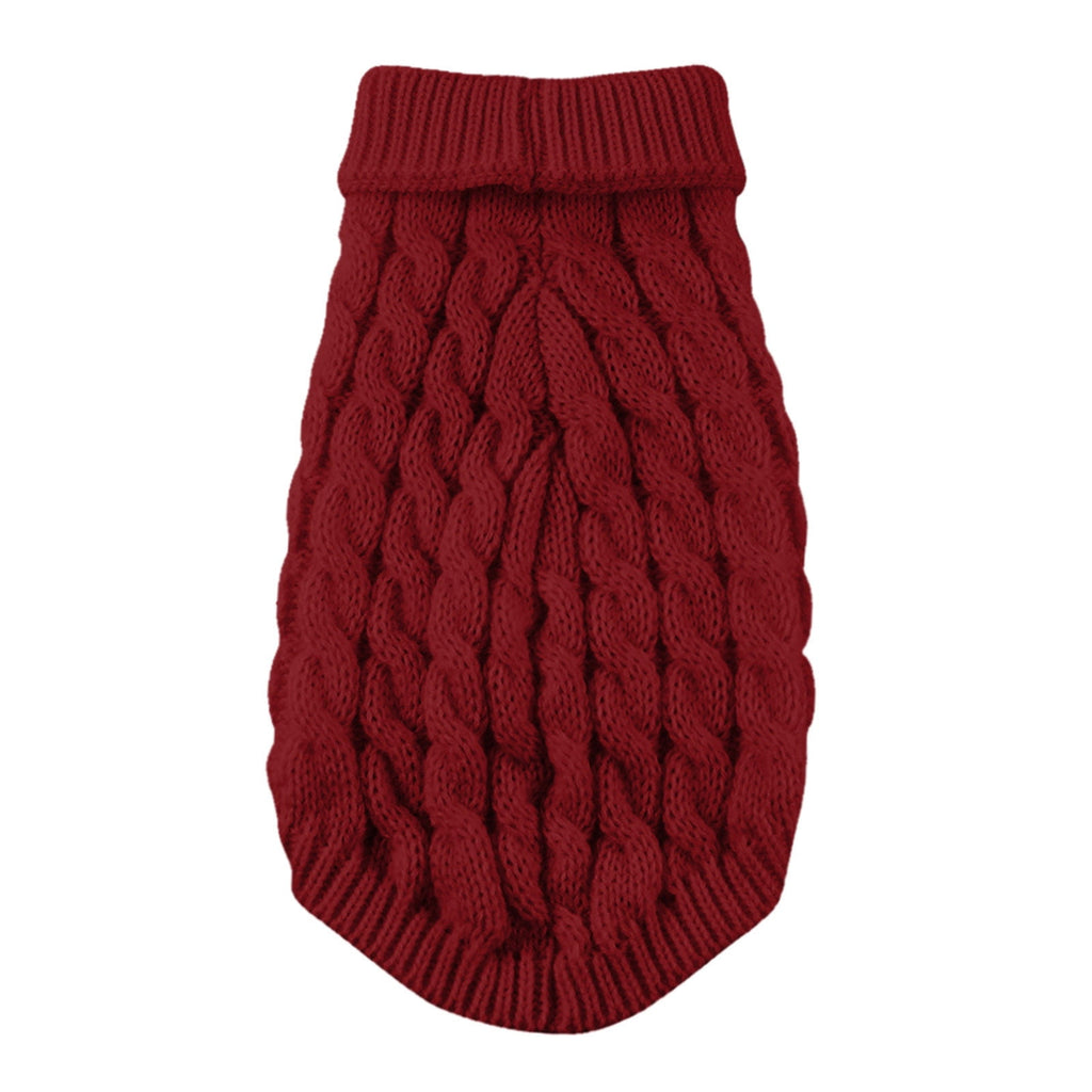 Clearance Under $5 Boovnll Dog Sweater, Winter Turtleneck Knitted Keep Warm Sleeveless Pet Clothes, Dog Clothes for Small Dog Fall Winter Dog Sweaters, (Black, S) S Red