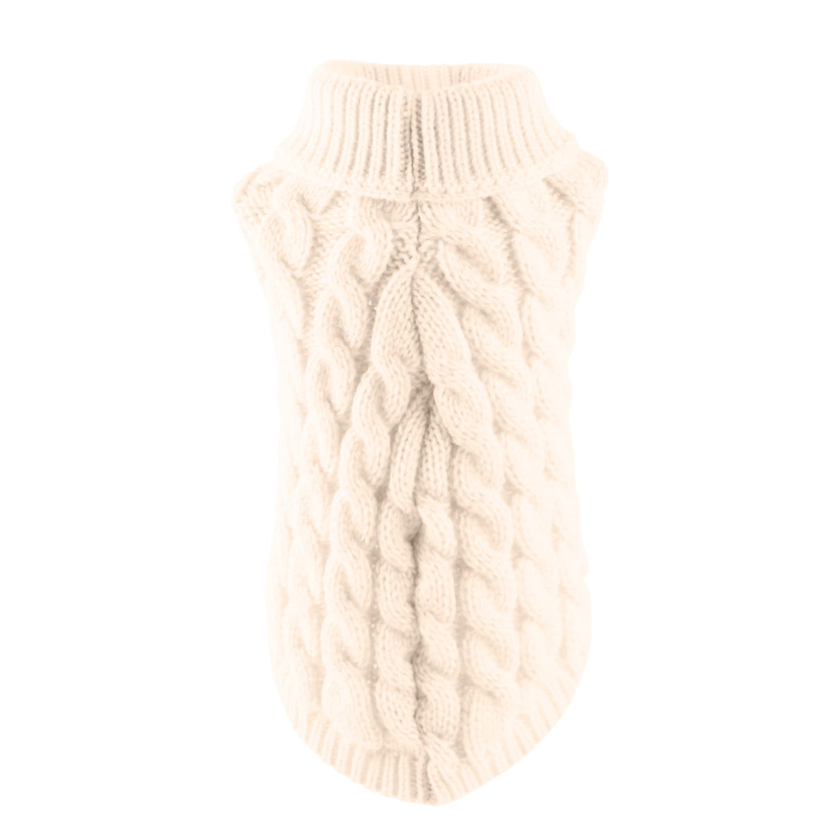 Clearance Under $5 Boovnll Dog Sweater, Winter Turtleneck Knitted Keep Warm Sleeveless Pet Clothes, Dog Clothes for Small Dog Fall Winter Dog Sweaters, (Black, S) L White