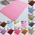 Non Slip Absorbent Bath Mat Quick Dry Washable Bathroom Rug for Shower Floor, 20 x 32 Inch White