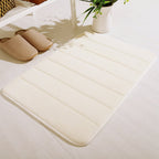 Non Slip Absorbent Bath Mat Quick Dry Washable Bathroom Rug for Shower Floor, 20 x 32 Inch White