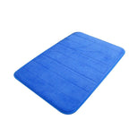 Bathroom Rugs - Ultra Absorbent Non-Slip Floor Bath Mat, Super Soft Shower Mat for Bath Tub, Machine Washable 16x24" (Brown) #A-Blue