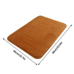 Bathroom Rugs - Ultra Absorbent Non-Slip Floor Bath Mat, Super Soft Shower Mat for Bath Tub, Machine Washable 16x24" (Brown) #A-Brown