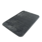 Bathroom Rugs - Ultra Absorbent Non-Slip Floor Bath Mat, Super Soft Shower Mat for Bath Tub, Machine Washable 16x24" (Brown) #A-Gray