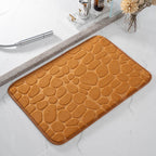 Bathroom Rugs - Ultra Absorbent Non-Slip Floor Bath Mat, Super Soft Shower Mat for Bath Tub, Machine Washable 16x24" (Brown) #B-Khaki