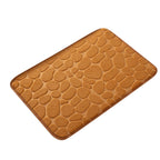 Bathroom Rugs - Ultra Absorbent Non-Slip Floor Bath Mat, Super Soft Shower Mat for Bath Tub, Machine Washable 16x24" (Brown) #B-Khaki