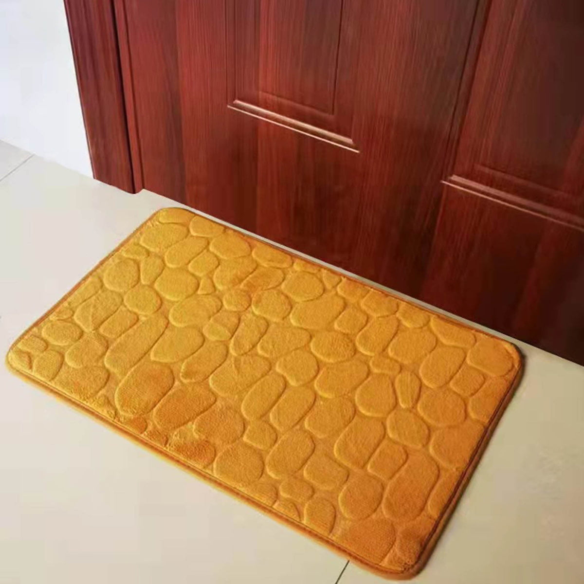 Bathroom Rugs - Ultra Absorbent Non-Slip Floor Bath Mat, Super Soft Shower Mat for Bath Tub, Machine Washable 16x24" (Brown) #B-Khaki
