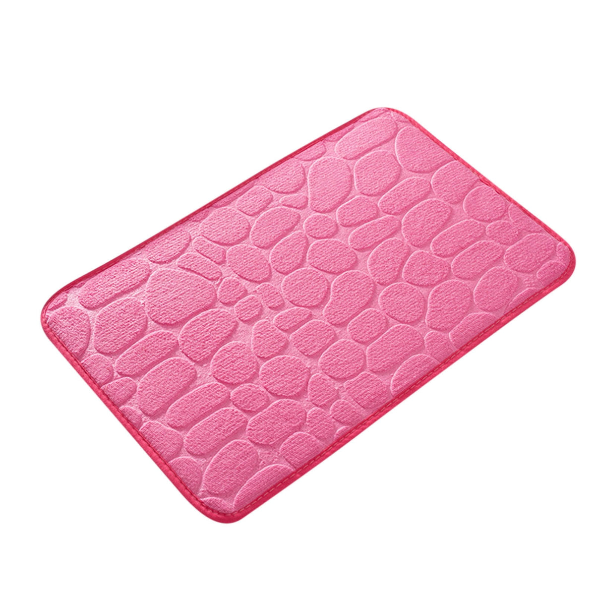 Bathroom Rugs - Ultra Absorbent Non-Slip Floor Bath Mat, Super Soft Shower Mat for Bath Tub, Machine Washable 16x24" (Brown) #B-Pink