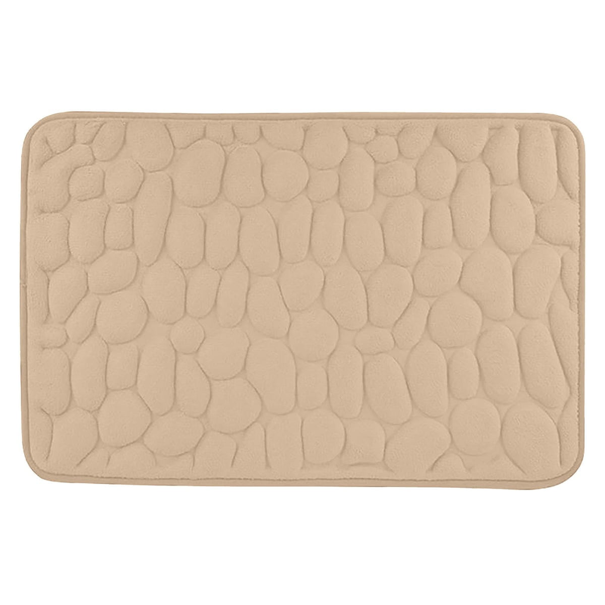 Bathroom Rugs - Ultra Absorbent Non-Slip Floor Bath Mat, Super Soft Shower Mat for Bath Tub, Machine Washable 16x24" (Brown) #C-Beige