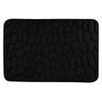 Bathroom Rugs - Ultra Absorbent Non-Slip Floor Bath Mat, Super Soft Shower Mat for Bath Tub, Machine Washable 16x24" (Brown) #C-Black
