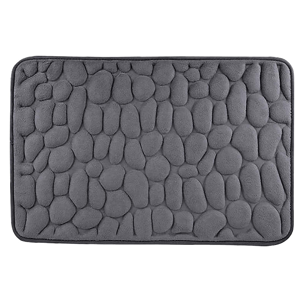 Bathroom Rugs - Ultra Absorbent Non-Slip Floor Bath Mat, Super Soft Shower Mat for Bath Tub, Machine Washable 16x24" (Brown) #C-Dark Gray