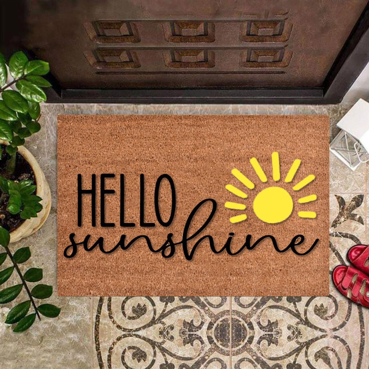 16x24 inch Doormats for Outdoor Entrance Home Waterproof Floor Mat Outdoor Rug Front Door Spring Mat Floor Decor Outdoor Summer Decor Spring Rugs Mat for Front Door Outside Outdoor Porch Mat Doormat10