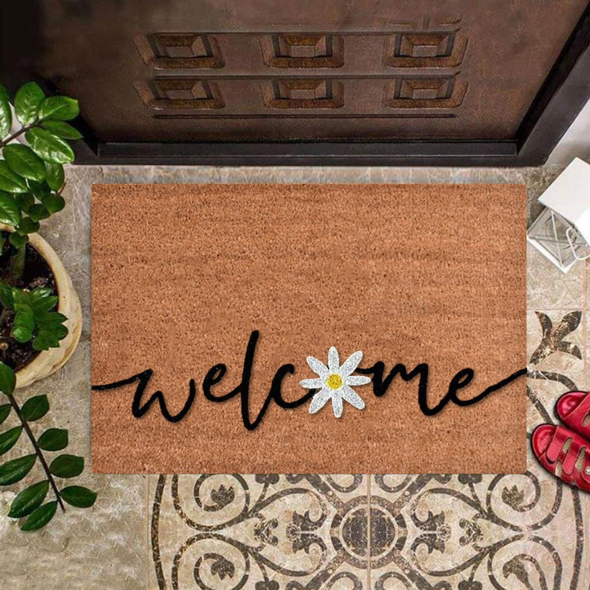 16x24 inch Doormats for Outdoor Entrance Home Waterproof Floor Mat Outdoor Rug Front Door Spring Mat Floor Decor Outdoor Summer Decor Spring Rugs Mat for Front Door Outside Outdoor Porch Mat Doormat6
