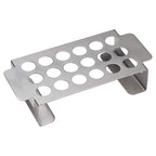 18 Hole Jalapeno Pepper Grill Rack, Stainless Steel BBQ Chili Pepper Holder with Handle, Grilling Accessories for Barbecue, Silver
