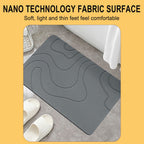 Diatomaceous Earth Stone Bath Mat, Quick Drying Super Absorbent Non Slip Washable Bath Rug for Bathroom Floor Kitchen Shower, 16x24 Inch, Green
