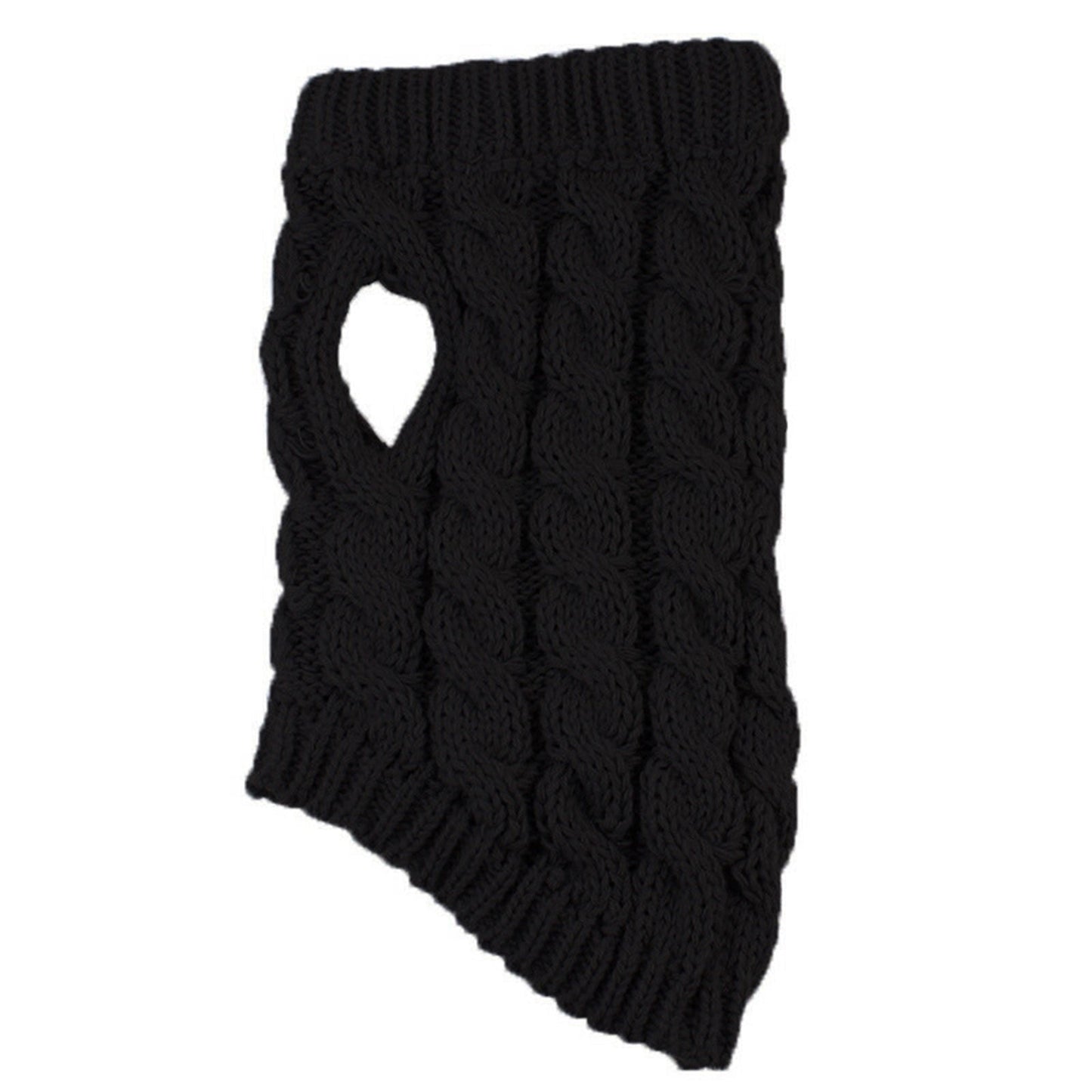 Xuniizn Dog Sweater for Small Medium Dogs, Warm Comfortable Winter Pet Clothes, Cute Knitted Sleeveless Pet Sweaters for Puppies, Cats, Dog Apparel & Accessories S Black