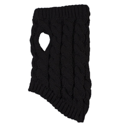 Xuniizn Dog Sweater for Small Medium Dogs, Warm Comfortable Winter Pet Clothes, Cute Knitted Sleeveless Pet Sweaters for Puppies, Cats, Dog Apparel & Accessories S Black