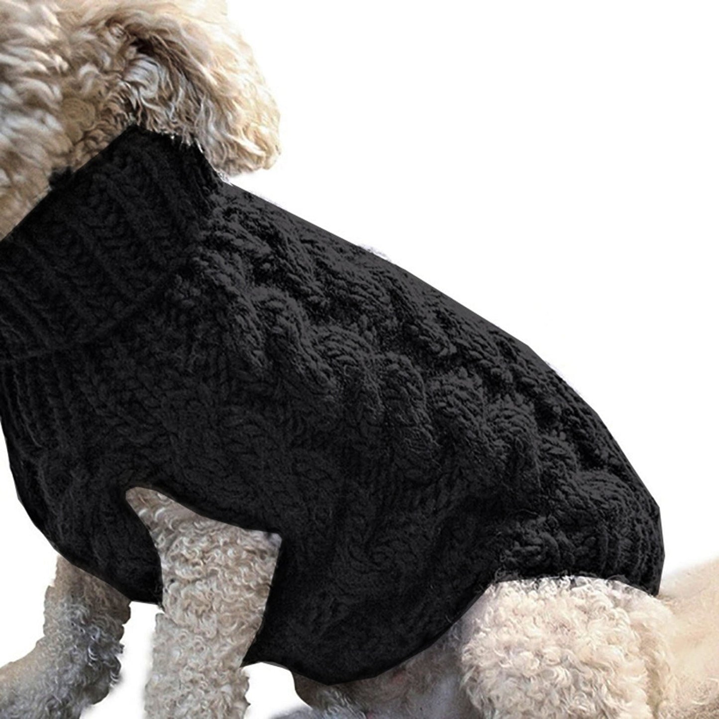 Xuniizn Dog Sweater for Small Medium Dogs, Warm Comfortable Winter Pet Clothes, Cute Knitted Sleeveless Pet Sweaters for Puppies, Cats, Dog Apparel & Accessories M Black