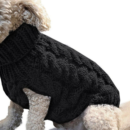Xuniizn Dog Sweater for Small Medium Dogs, Warm Comfortable Winter Pet Clothes, Cute Knitted Sleeveless Pet Sweaters for Puppies, Cats, Dog Apparel & Accessories M Black