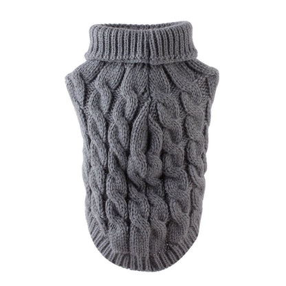 Xuniizn Dog Sweater for Small Medium Dogs, Warm Comfortable Winter Pet Clothes, Cute Knitted Sleeveless Pet Sweaters for Puppies, Cats, Dog Apparel & Accessories XL Gray